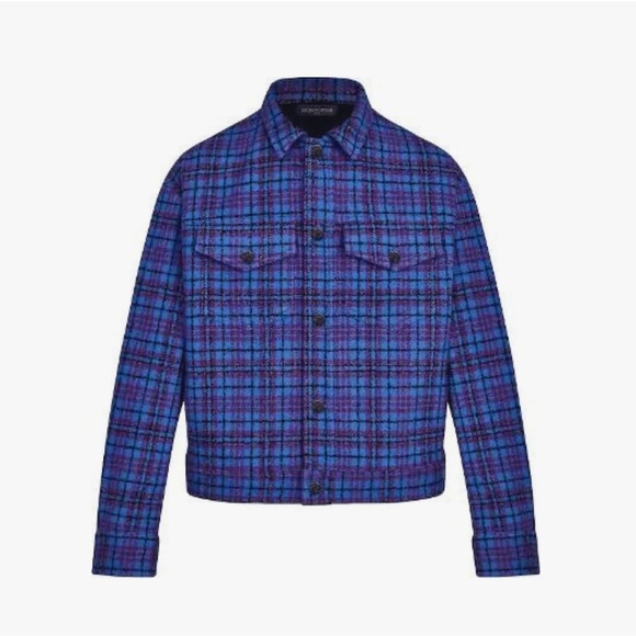 Louis vuitton flannel blouson jacket - Picture 1 of 9